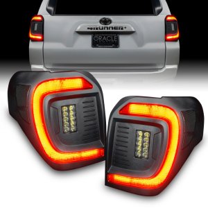 Toyota 4Runner LED Tail Lights - ORACLE Lighting - Black Series Lensless Flush Style - Black - `14-`23 Toyota 4Runner LED Tail Lights - ORACLE Lighting - Black Series Lensless Flush Style - Black - `14-`23